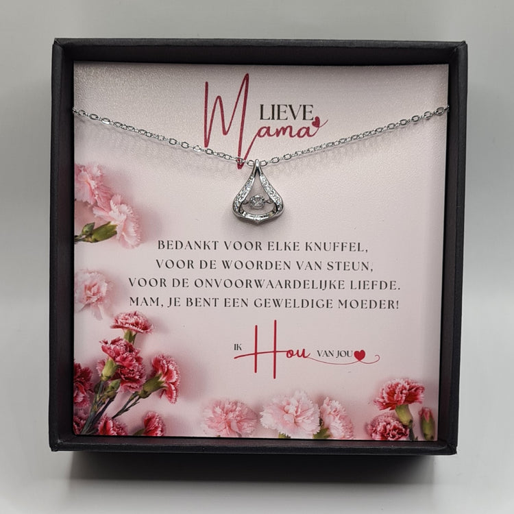 ONVOORWAARDELIJKE LIEFDE | BEDANKT MAMA | LUXE ZIRKONIA KETTING