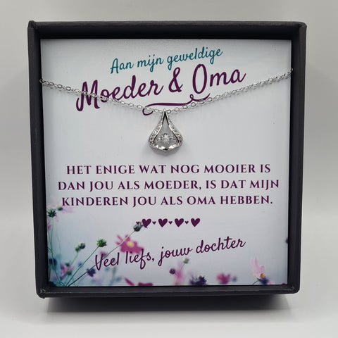 AAN MIJN MAMA EN DE OMA VAN MIJN KINDEREN | LUXE ZIRKONIA KETTING