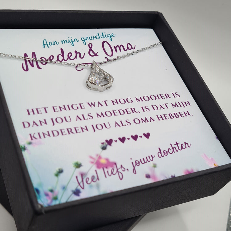 AAN MIJN MAMA EN DE OMA VAN MIJN KINDEREN | LUXE ZIRKONIA KETTING